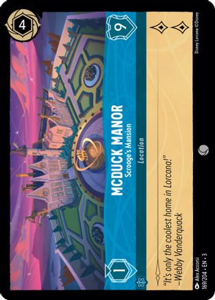 McDuck Manor - Scrooge's Mansion (169/204) - Into the Inklands Cold Foil - Premium Lorcana Single from Into the Inklands - Just $1.50! Shop now at Game Crave Tournament Store