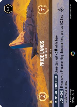 Pride Lands - Pride Rock (Alternate Art) (207/204) - Into the Inklands Holofoil - Premium Lorcana Single from Into the Inklands - Just $32.79! Shop now at Game Crave Tournament Store