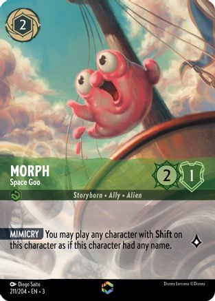 Morph - Space Goo (Alternate Art) (211/204) - Into the Inklands Holofoil - Premium Lorcana Single from Into the Inklands - Just $92.14! Shop now at Game Crave Tournament Store