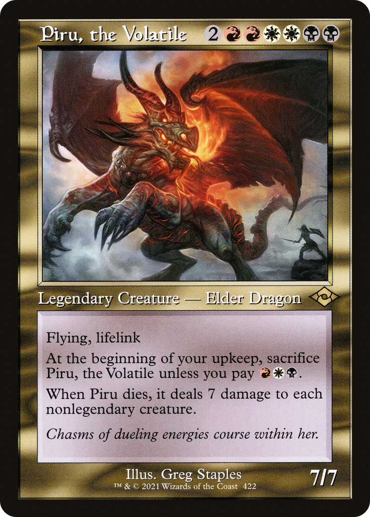 Piru, the Volatile (MH2-422) - Modern Horizons 2 - Premium MTG Single from Wizards of the Coast - Just $0.25! Shop now at Game Crave Tournament Store
