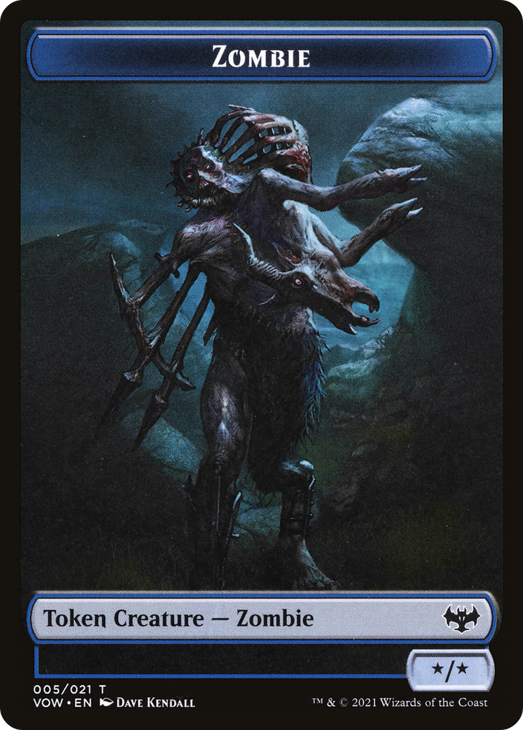 Zombie (TVOW-005) - Innistrad: Crimson Vow Tokens - Premium MTG Single from Wizards of the Coast - Just $0.08! Shop now at Game Crave Tournament Store