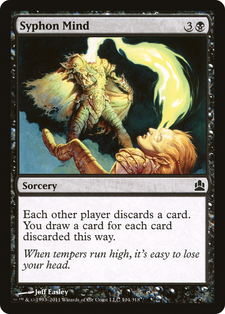 Syphon Mind (CMD-104) - Commander 2011 - Premium MTG Single from Wizards of the Coast - Just $0.14! Shop now at Game Crave Tournament Store