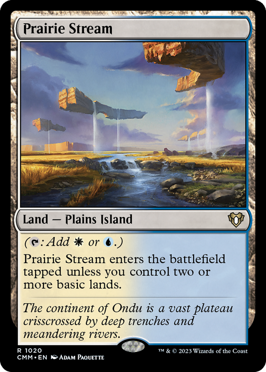 Prairie Stream (CMM-1020) - Commander Masters - Premium MTG Single from Wizards of the Coast - Just $0.08! Shop now at Game Crave Tournament Store