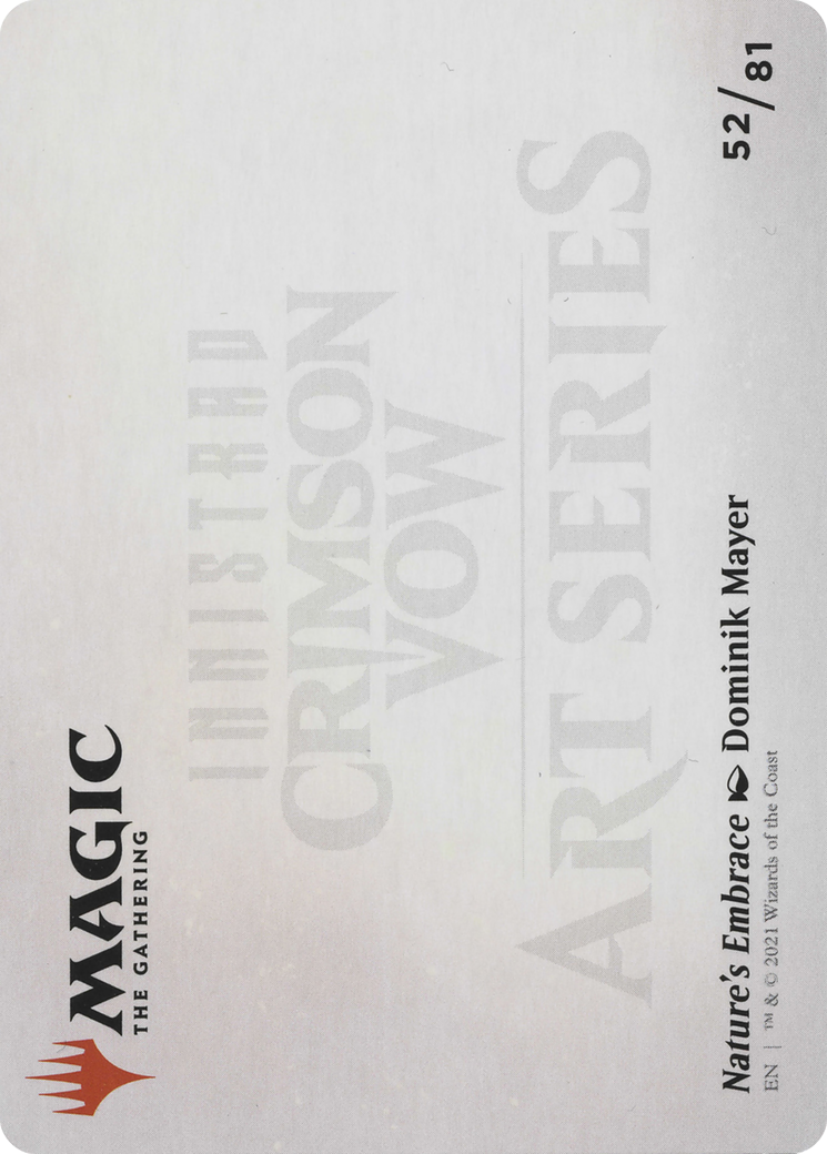 Nature's Embrace // Nature's Embrace (AVOW-052) - Crimson Vow Art Series (Borderless) Foil - Premium MTG Single from Wizards of the Coast - Just $0! Shop now at Game Crave Tournament Store