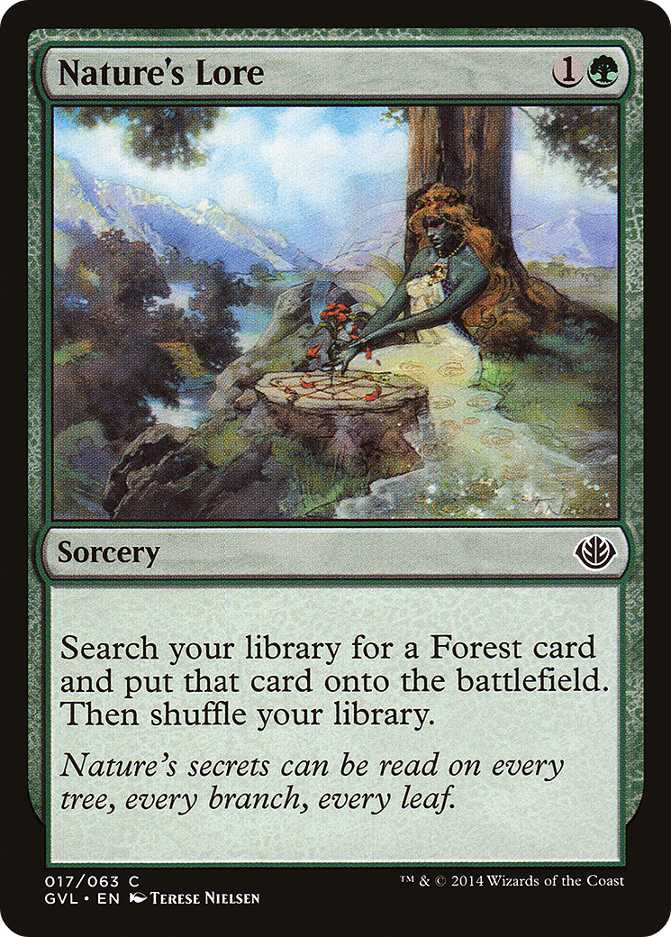 Nature's Lore (GVL-017) - Duel Decks Anthology: Garruk vs. Liliana - Premium MTG Single from Wizards of the Coast - Just $1.10! Shop now at Game Crave Tournament Store