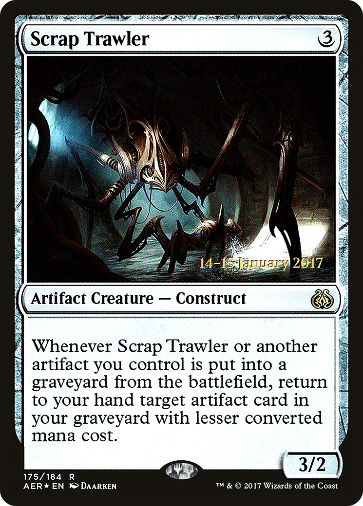 Scrap Trawler (PAER-175S) - Aether Revolt Promos Foil - Premium MTG Single from Wizards of the Coast - Just $1.81! Shop now at Game Crave Tournament Store