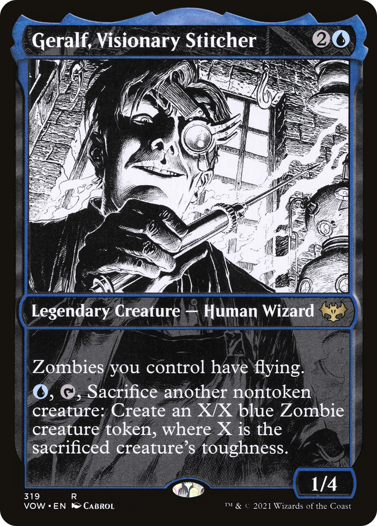 Geralf, Visionary Stitcher (VOW-319) - Innistrad: Crimson Vow: (Showcase) - Premium MTG Single from Wizards of the Coast - Just $0.10! Shop now at Game Crave Tournament Store