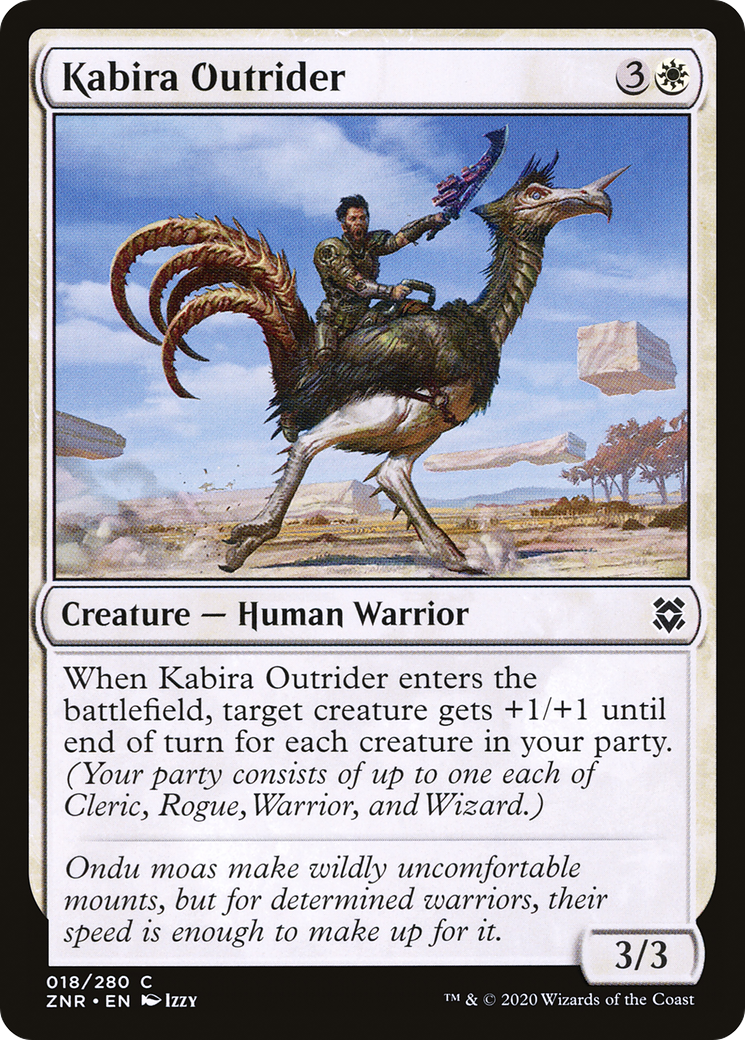 Kabira Outrider (ZNR-018) - Zendikar Rising - Premium MTG Single from Wizards of the Coast - Just $0.08! Shop now at Game Crave Tournament Store