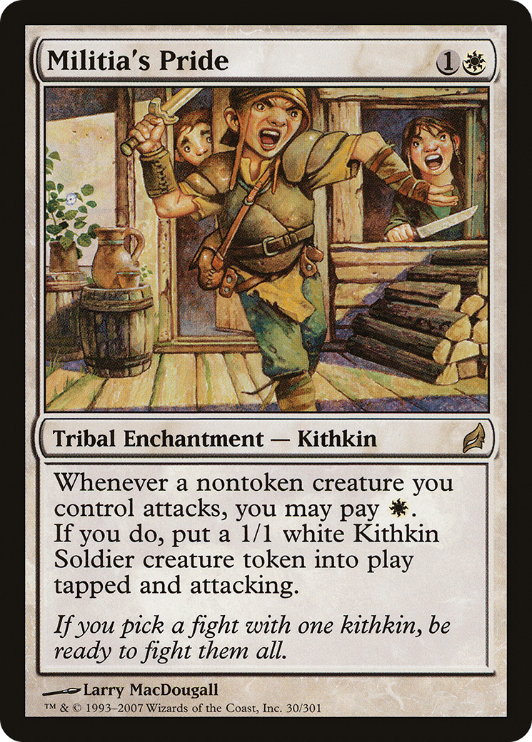 Militia's Pride (LRW-030) - Lorwyn - Premium MTG Single from Wizards of the Coast - Just $0.28! Shop now at Game Crave Tournament Store