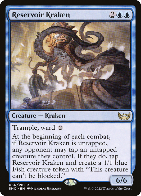 Reservoir Kraken (SNC-056) - Streets of New Capenna - Premium MTG Single from Wizards of the Coast - Just $0.08! Shop now at Game Crave Tournament Store