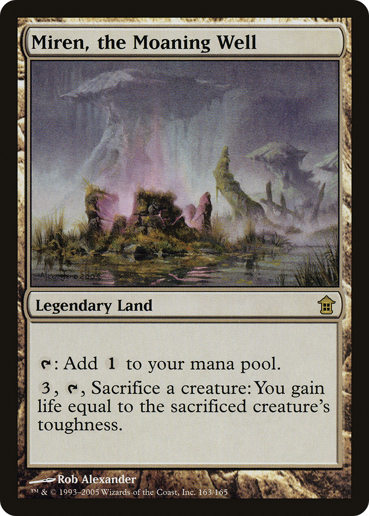 Miren, the Moaning Well (SOK-163) - Saviors of Kamigawa - Premium MTG Single from Wizards of the Coast - Just $4.31! Shop now at Game Crave Tournament Store