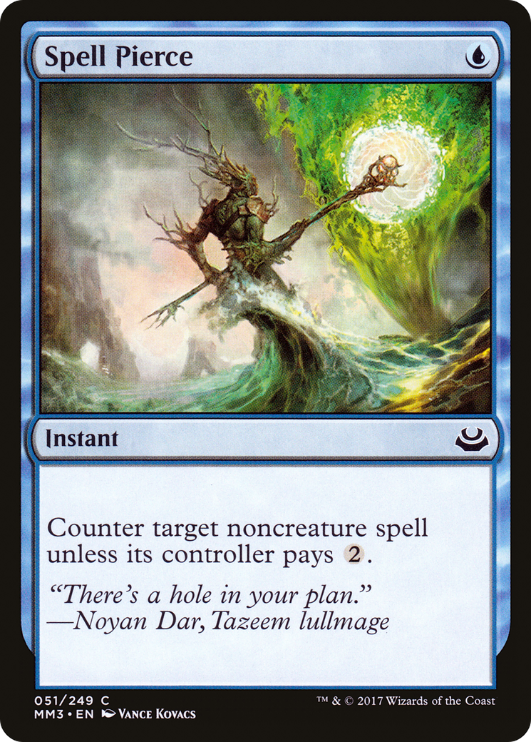 Spell Pierce (MM3-051) - Modern Masters 2017 - Premium MTG Single from Wizards of the Coast - Just $0.18! Shop now at Game Crave Tournament Store