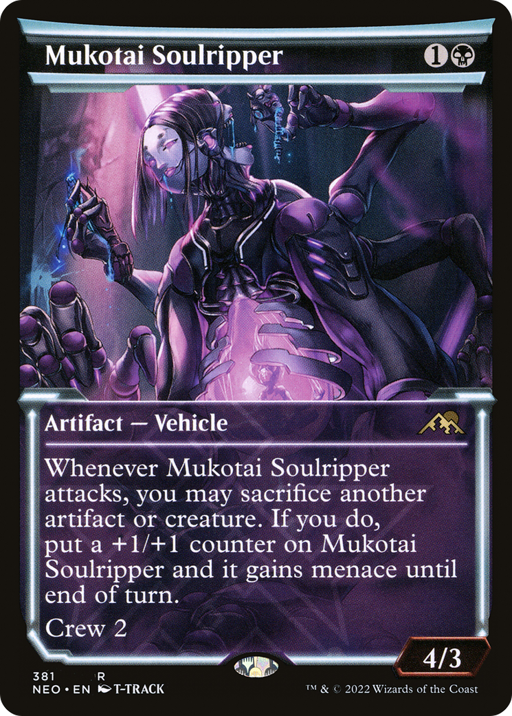 Mukotai Soulripper (NEO-381) - Kamigawa: Neon Dynasty: (Showcase) - Premium MTG Single from Wizards of the Coast - Just $0.08! Shop now at Game Crave Tournament Store