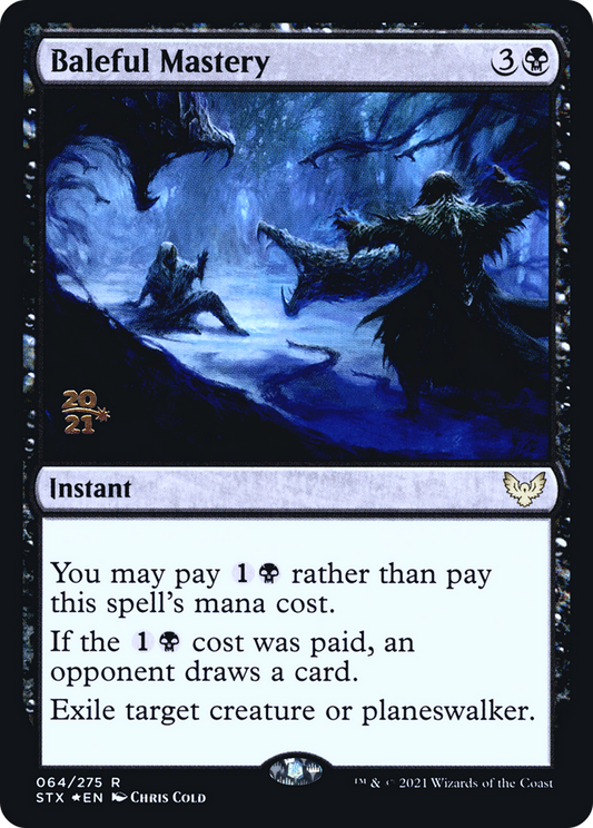 Baleful Mastery (PSTX-64S) - Strixhaven: School of Mages Promos Foil - Premium MTG Single from Wizards of the Coast - Just $1.32! Shop now at Game Crave Tournament Store