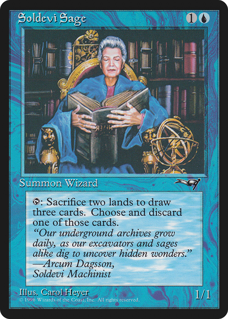 Soldevi Sage (ALL-34B) - Alliances - Premium MTG Single from Wizards of the Coast - Just $0.25! Shop now at Game Crave Tournament Store
