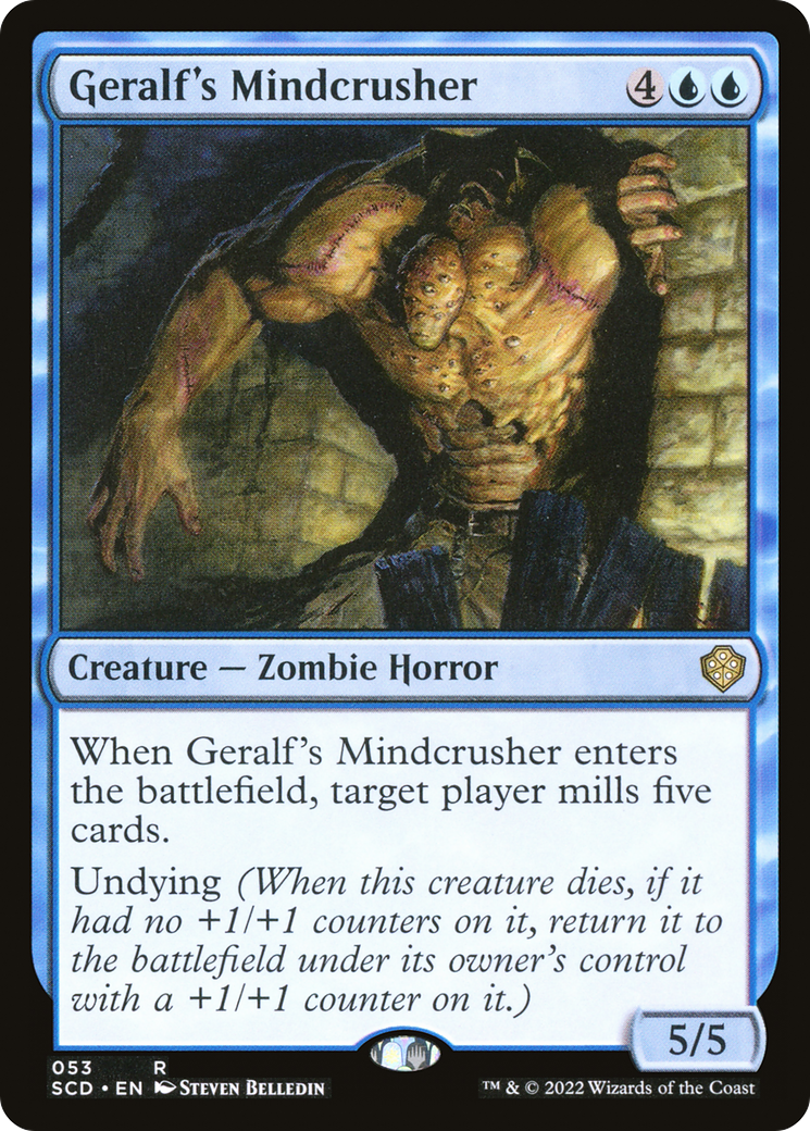 Geralf's Mindcrusher (SCD-053) - Starter Commander Decks - Premium MTG Single from Wizards of the Coast - Just $0.25! Shop now at Game Crave Tournament Store