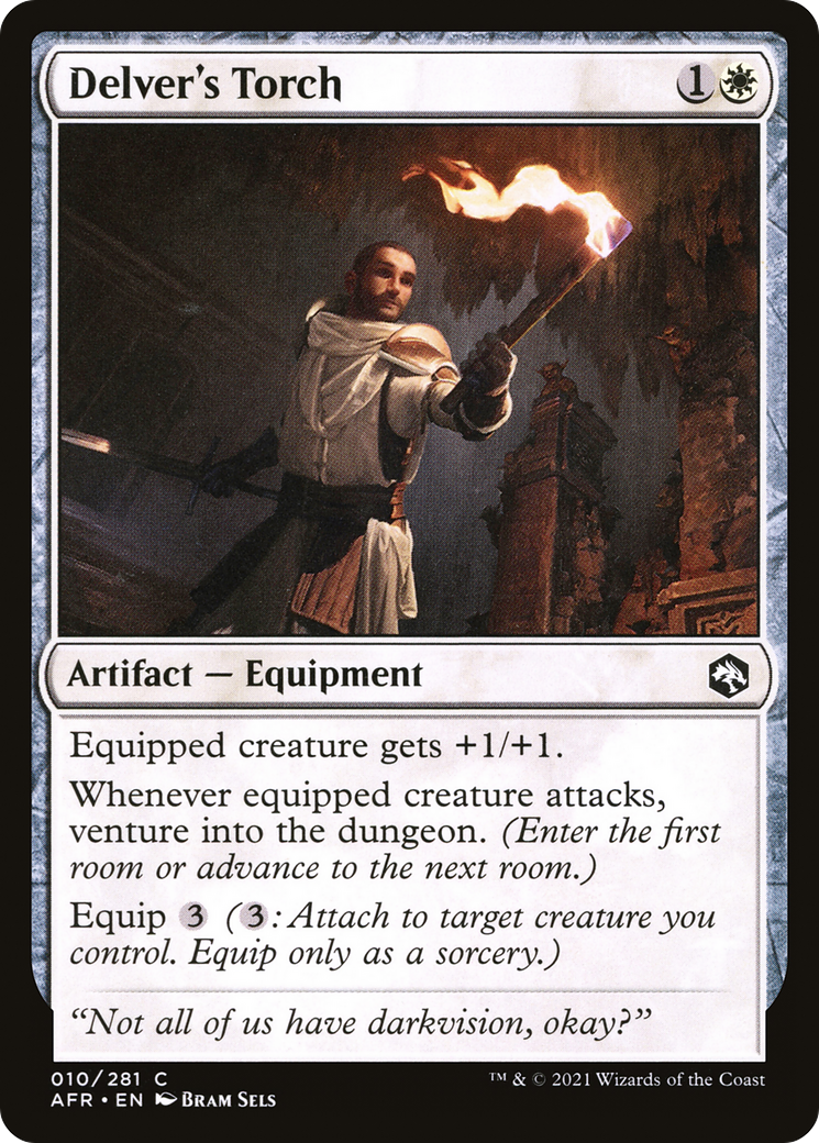 Delver's Torch (AFR-010) - Adventures in the Forgotten Realms Foil - Premium MTG Single from Wizards of the Coast - Just $0.08! Shop now at Game Crave Tournament Store