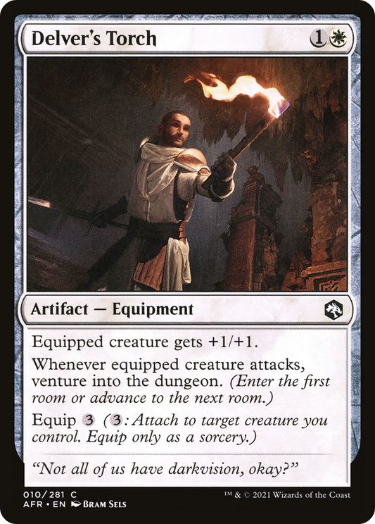 Delver's Torch (AFR-010) - Adventures in the Forgotten Realms Foil - Premium MTG Single from Wizards of the Coast - Just $0.08! Shop now at Game Crave Tournament Store