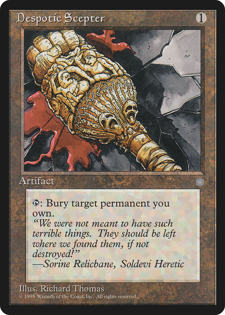 Despotic Scepter (ICE-316) - Ice Age - Premium MTG Single from Wizards of the Coast - Just $1.34! Shop now at Game Crave Tournament Store