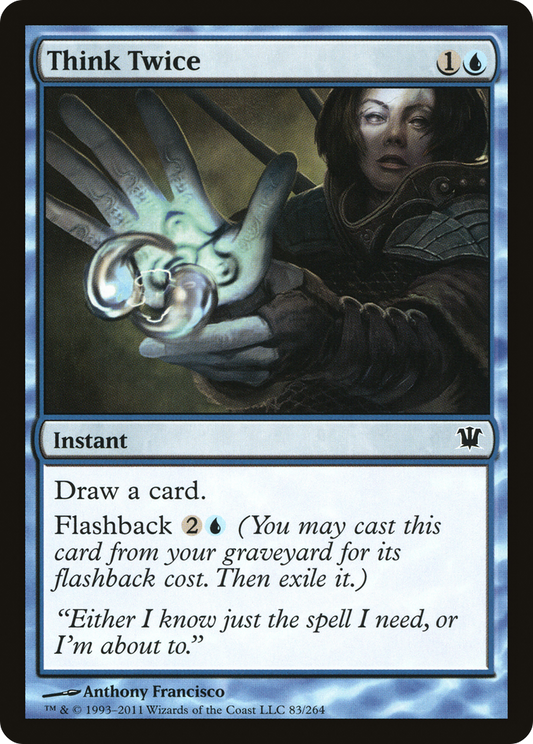 Think Twice (ISD-083) - Innistrad - Premium MTG Single from Wizards of the Coast - Just $0.08! Shop now at Game Crave Tournament Store