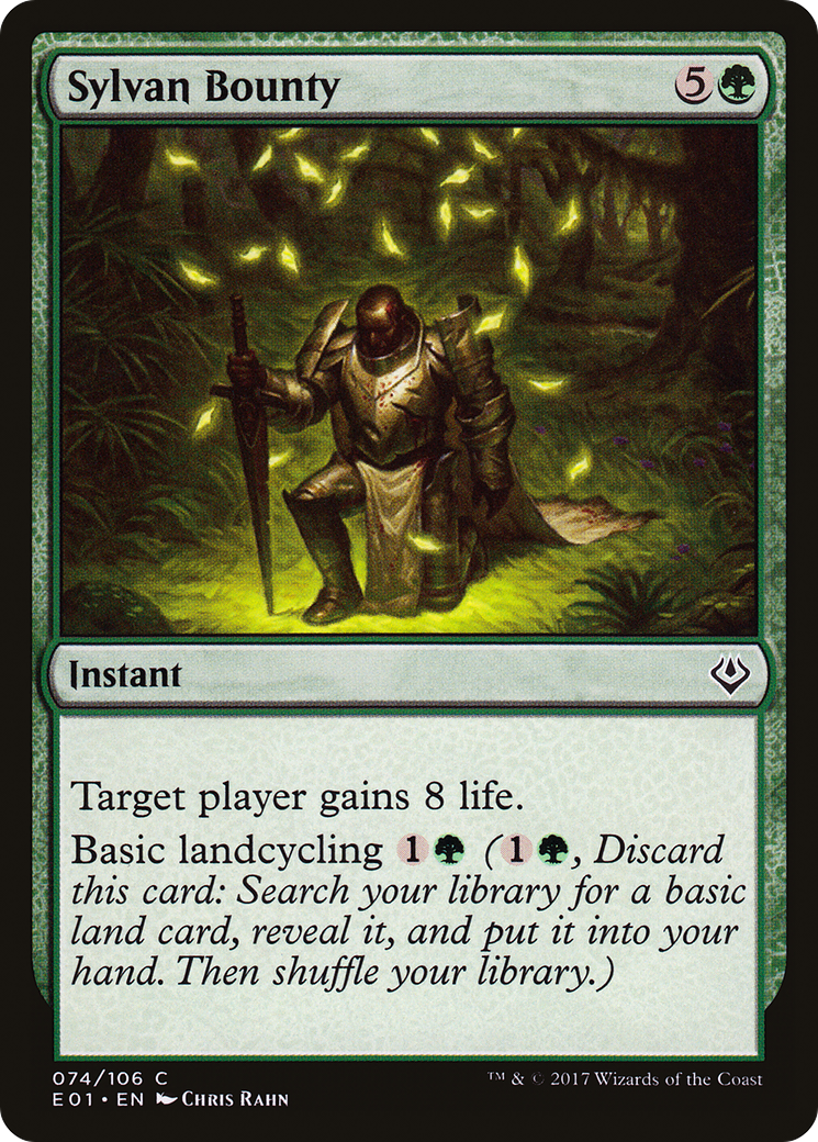 Sylvan Bounty (E01-074) - Archenemy: Nicol Bolas - Premium MTG Single from Wizards of the Coast - Just $0.08! Shop now at Game Crave Tournament Store