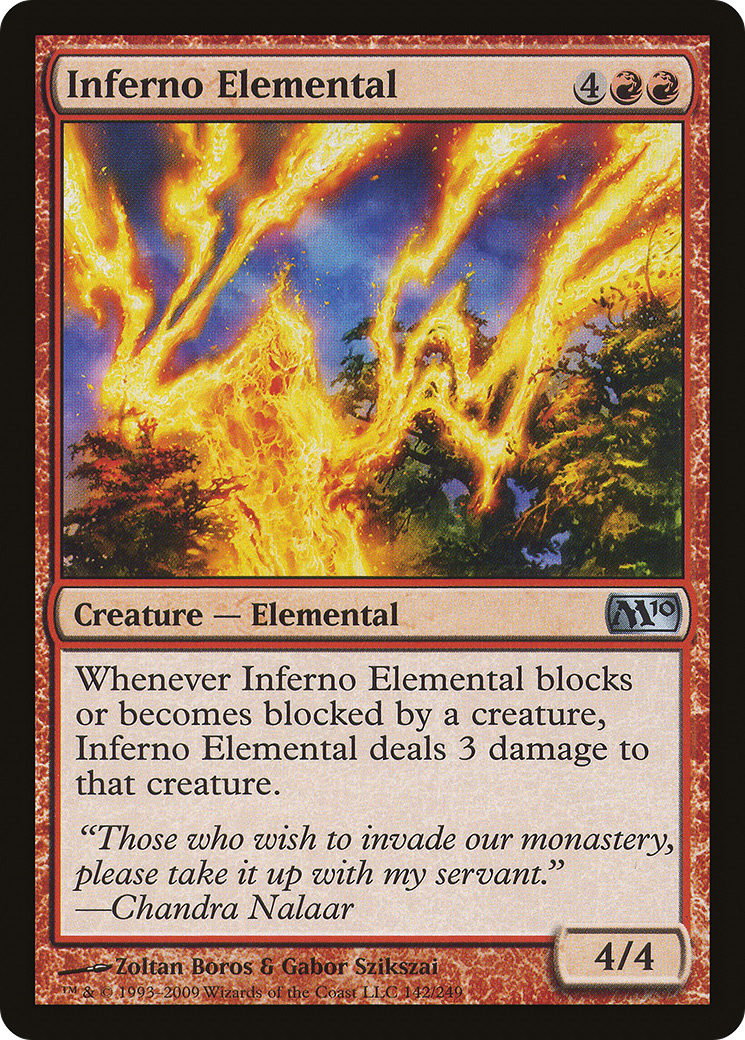 Inferno Elemental (M10-142) - Magic 2010 - Premium MTG Single from Wizards of the Coast - Just $0.25! Shop now at Game Crave Tournament Store