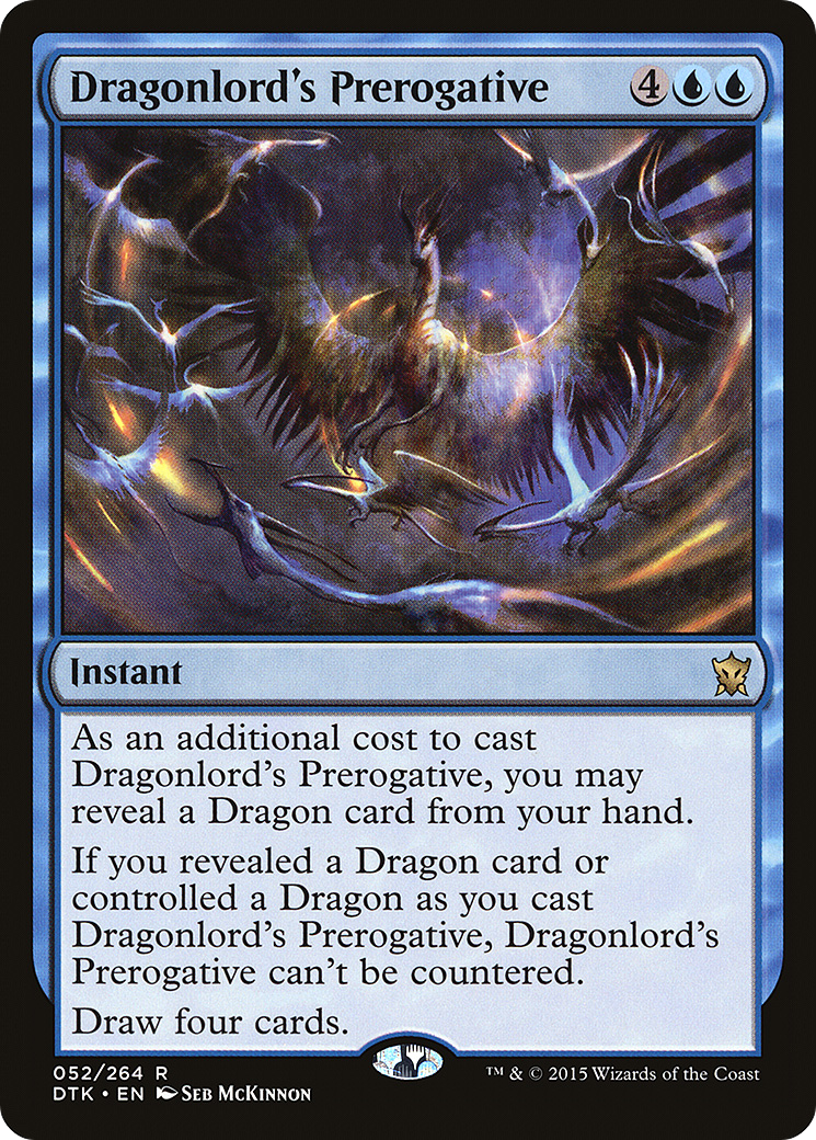 Dragonlord's Prerogative (DTK-052) - Dragons of Tarkir - Premium MTG Single from Wizards of the Coast - Just $0.08! Shop now at Game Crave Tournament Store
