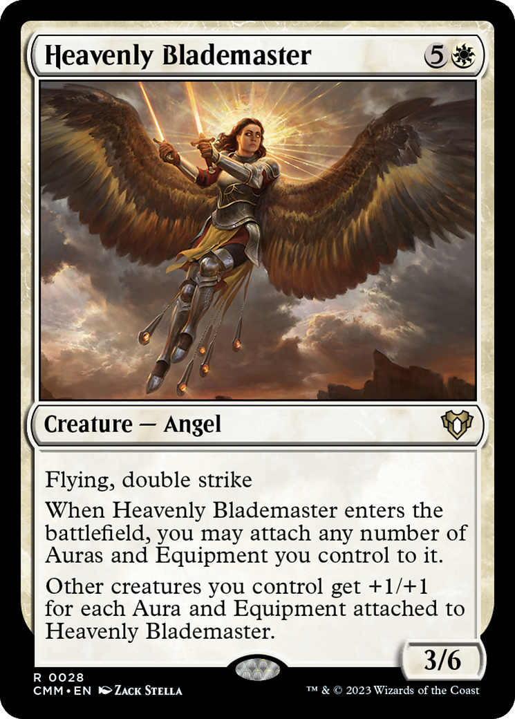 Heavenly Blademaster (CMM-028) - Commander Masters Foil - Premium MTG Single from Wizards of the Coast - Just $0.13! Shop now at Game Crave Tournament Store