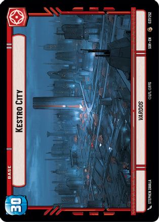 Kestro City (27) - Spark of Rebellion - Premium Star Wars: Unlimited Single from Spark of Rebellion - Just $0.25! Shop now at Game Crave Tournament Store