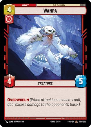 Wampa (164/252) - Spark of Rebellion - Premium Star Wars: Unlimited Single from Spark of Rebellion - Just $0.08! Shop now at Game Crave Tournament Store