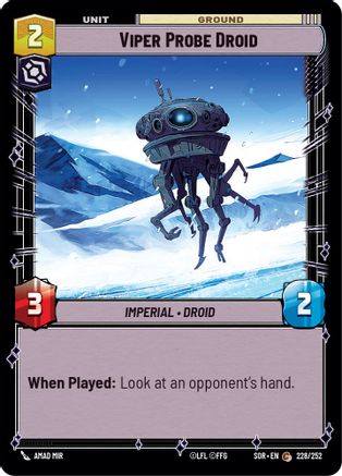 Viper Probe Droid (228) - Spark of Rebellion - Premium Star Wars: Unlimited Single from Spark of Rebellion - Just $0.25! Shop now at Game Crave Tournament Store