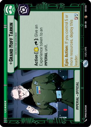 Grand Moff Tarkin - Oversector Governor (7) - Spark of Rebellion - Premium Star Wars: Unlimited Single from Spark of Rebellion - Just $0.25! Shop now at Game Crave Tournament Store