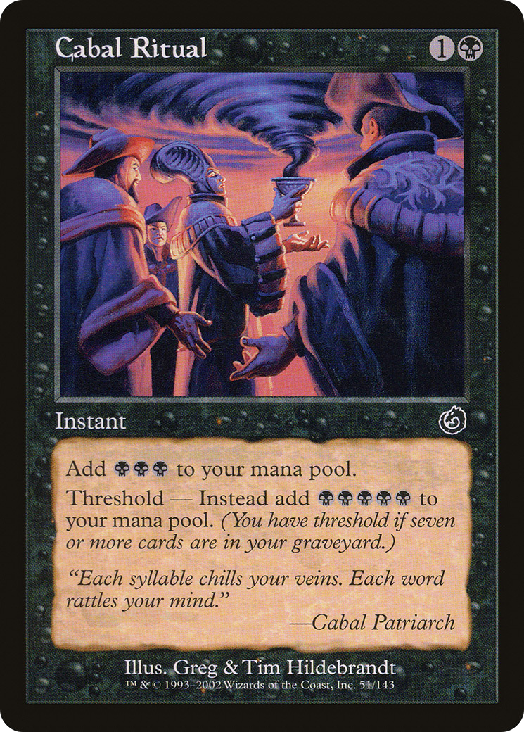 Cabal Ritual (TOR-051) - Torment Foil - Premium MTG Single from Wizards of the Coast - Just $79.29! Shop now at Game Crave Tournament Store
