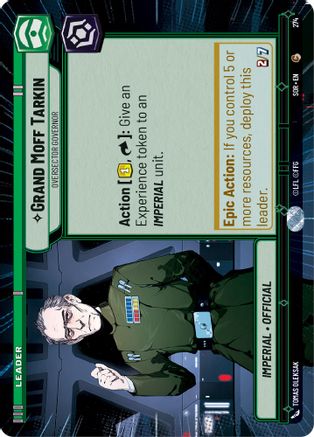 Grand Moff Tarkin - Oversector Governor (Hyperspace) (274) - Spark of Rebellion - Premium Star Wars: Unlimited Single from Spark of Rebellion - Just $0.25! Shop now at Game Crave Tournament Store