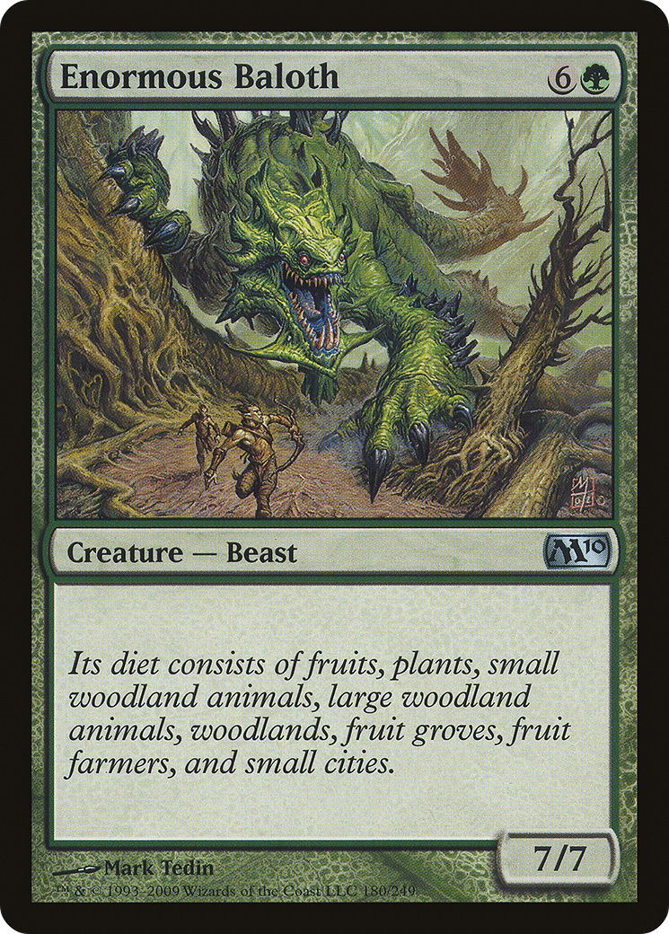 Enormous Baloth (M10-180) - Magic 2010 Foil - Premium MTG Single from Wizards of the Coast - Just $0.08! Shop now at Game Crave Tournament Store
