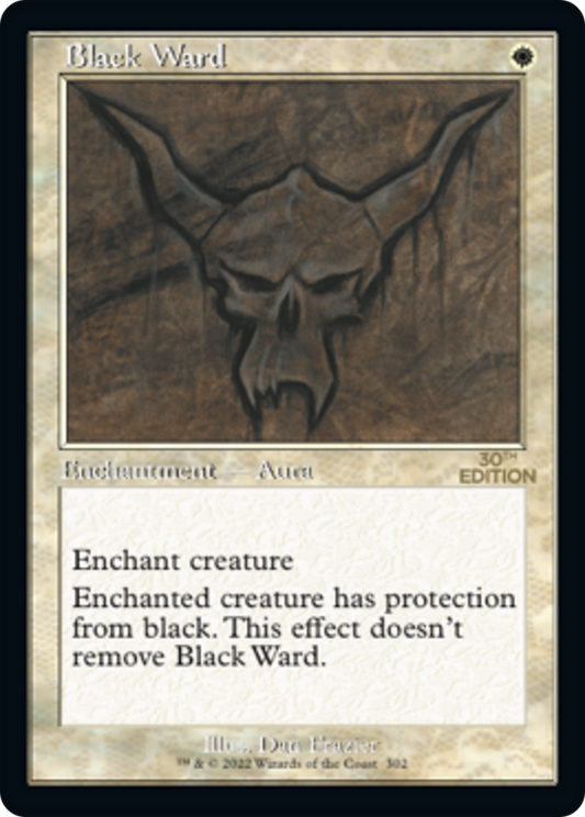 Black Ward (30A-302) - 30th Anniversary Edition - Premium MTG Single from Wizards of the Coast - Just $0.97! Shop now at Game Crave Tournament Store