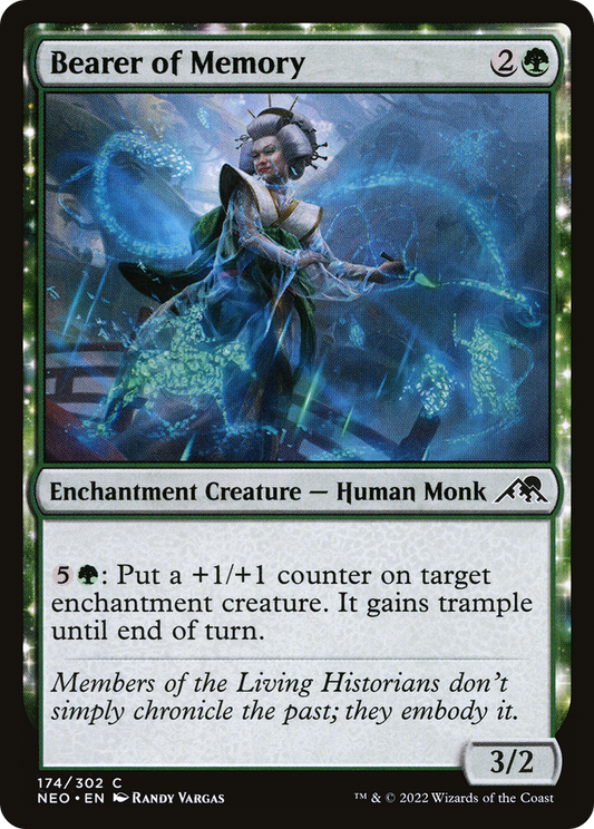 Bearer of Memory (NEO-174) - Kamigawa: Neon Dynasty Foil - Premium MTG Single from Wizards of the Coast - Just $0.18! Shop now at Game Crave Tournament Store