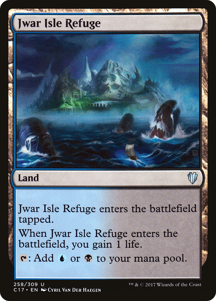 Jwar Isle Refuge (C17-258) - Commander 2017 - Premium MTG Single from Wizards of the Coast - Just $0.08! Shop now at Game Crave Tournament Store