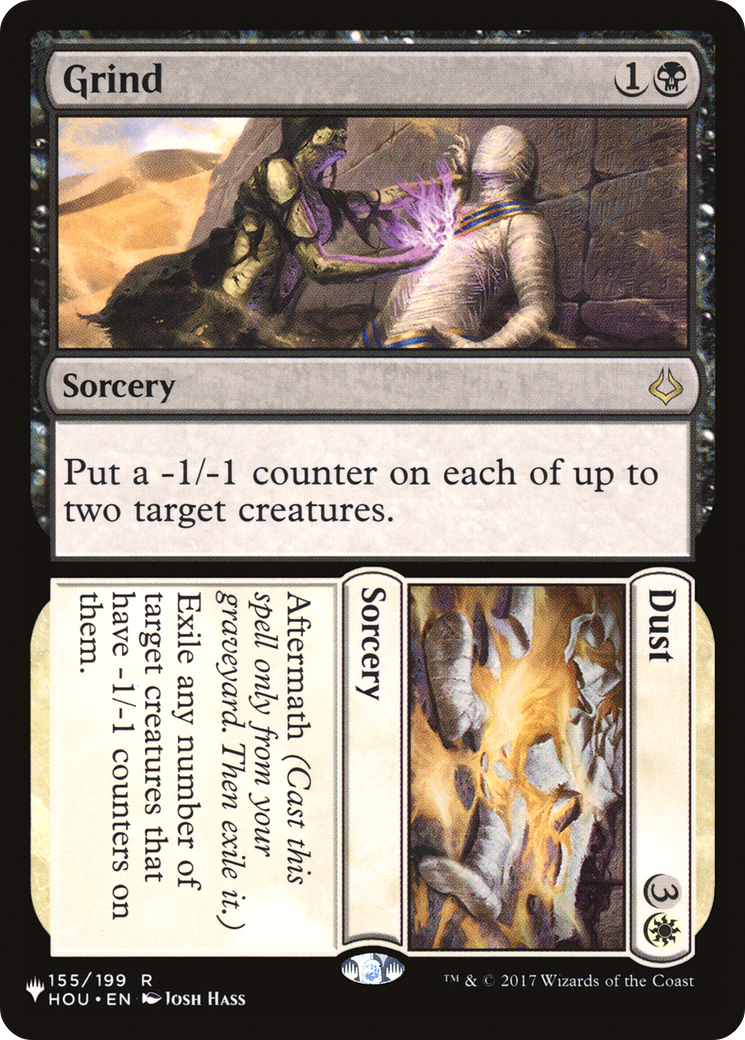 Grind // Dust (PLIST-393) - The List - Premium MTG Single from Wizards of the Coast - Just $0.08! Shop now at Game Crave Tournament Store