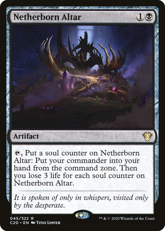 Netherborn Altar (C20-045) - Commander 2020 - Premium MTG Single from Wizards of the Coast - Just $0.13! Shop now at Game Crave Tournament Store