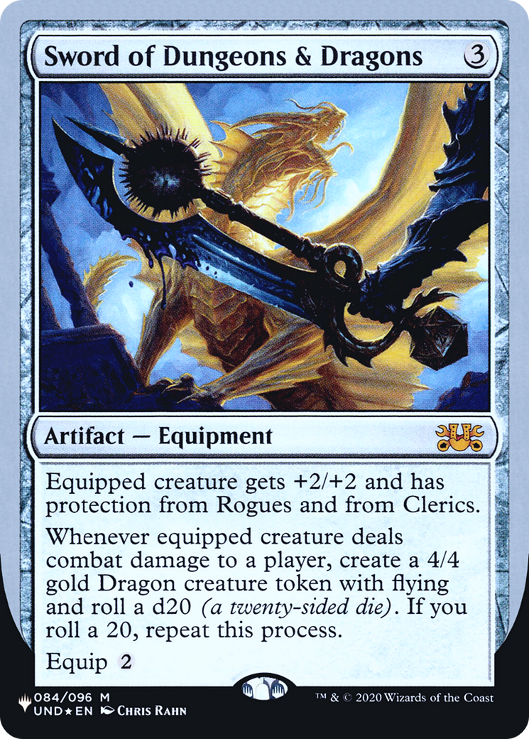 Sword of Dungeons & Dragons (UPLIST-061) - The List (Unfinity Foil Edition) Foil - Premium MTG Single from Wizards of the Coast - Just $1.68! Shop now at Game Crave Tournament Store