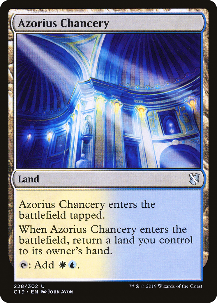 Azorius Chancery (C19-228) - Commander 2019 - Premium MTG Single from Wizards of the Coast - Just $0.08! Shop now at Game Crave Tournament Store