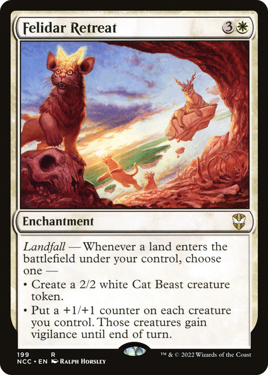 Felidar Retreat (NCC-199) - New Capenna Commander - Premium MTG Single from Wizards of the Coast - Just $0.41! Shop now at Game Crave Tournament Store