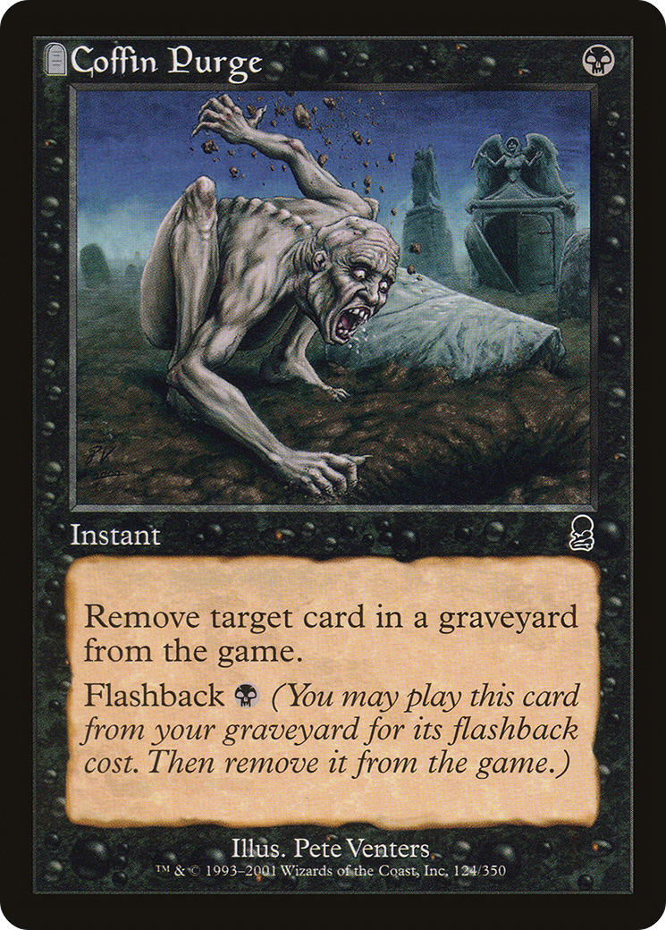 Coffin Purge (ODY-124) - Odyssey: (tombstone) Foil - Premium MTG Single from Wizards of the Coast - Just $1.06! Shop now at Game Crave Tournament Store