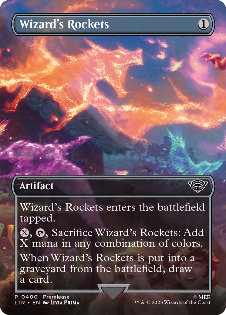 Wizard's Rockets (LTR-400) - The Lord of the Rings: Tales of Middle-earth (Borderless) - Premium MTG Single from Wizards of the Coast - Just $0.08! Shop now at Game Crave Tournament Store
