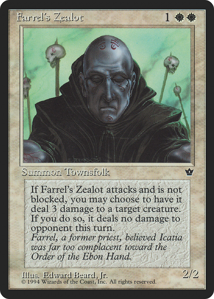Farrel's Zealot (FEM-03C) - Fallen Empires - Premium MTG Single from Wizards of the Coast - Just $0.08! Shop now at Game Crave Tournament Store