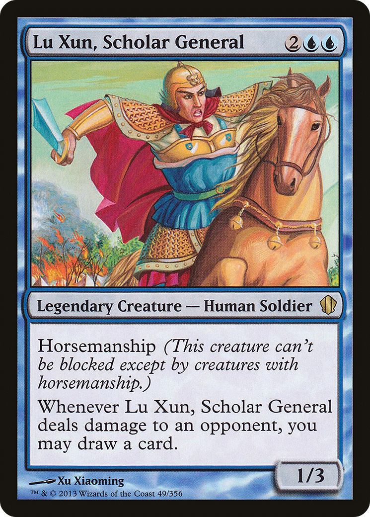 Lu Xun, Scholar General (C13-049) - Commander 2013 - Premium MTG Single from Wizards of the Coast - Just $0.08! Shop now at Game Crave Tournament Store
