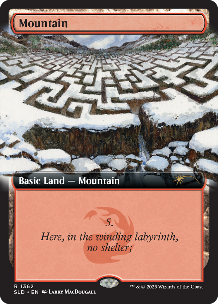 Mountain (SLD-1362) - Secret Lair Drop: (Extended Art) - Premium MTG Single from Wizards of the Coast - Just $0.73! Shop now at Game Crave Tournament Store