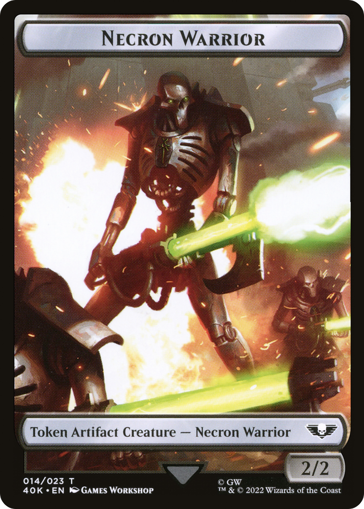 Necron Warrior (T40K-014) - Warhammer 40,000 Tokens - Premium MTG Single from Wizards of the Coast - Just $0! Shop now at Game Crave Tournament Store