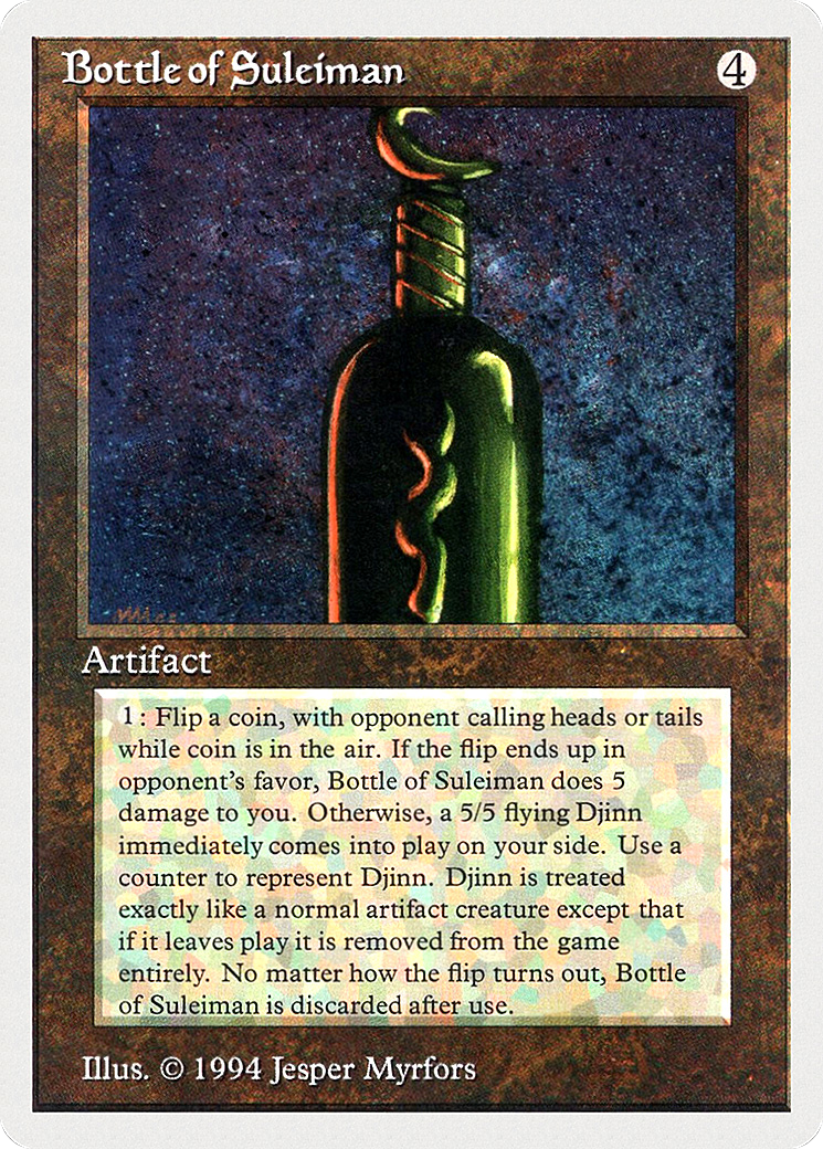 Bottle of Suleiman (SUM-237) - Summer Magic / Edgar - Premium MTG Single from Wizards of the Coast - Just $0! Shop now at Game Crave Tournament Store